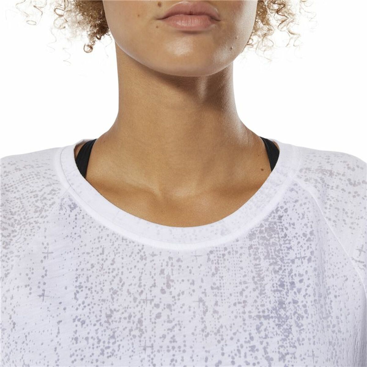 Dames Mouwloos T-shirt Reebok Burnout Wit