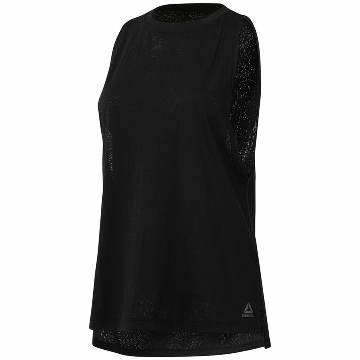 Dames Mouwloos T-shirt Reebok Burnout Zwart