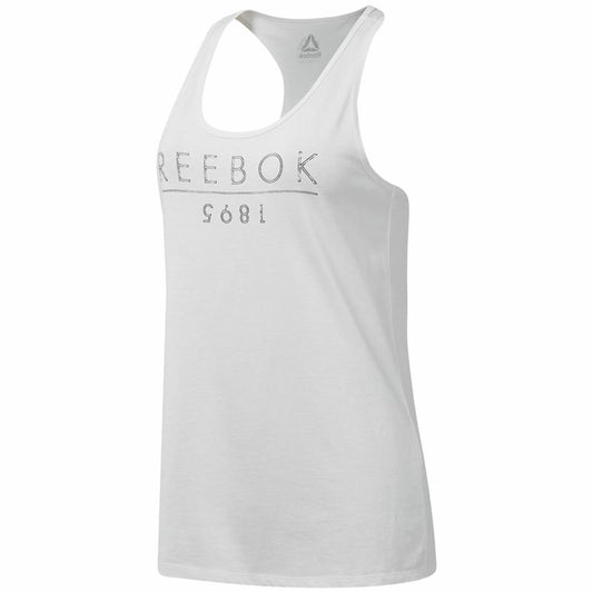 Dames Mouwloos T-shirt Reebok 1895 Race Wit