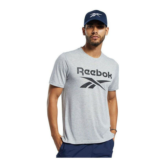 Heren-T-Shirt met Korte Mouwen Reebok Workout Ready Supremium Grijs