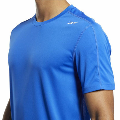 Heren-T-Shirt met Korte Mouwen Reebok Workout Ready Tech Blauw