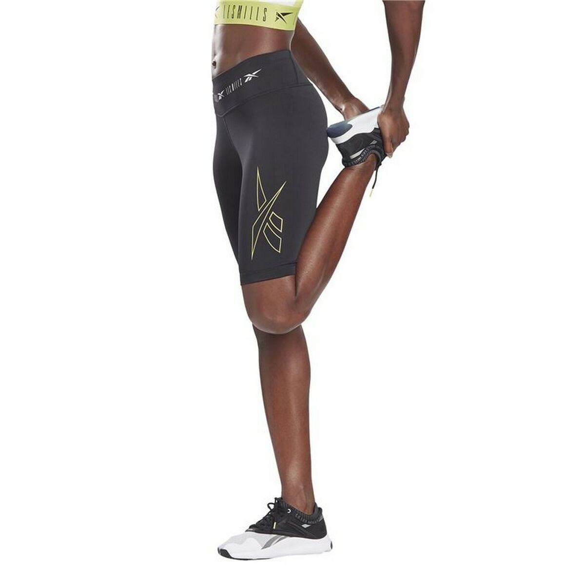 Korte Sportlegging Reebok  Les Mills Fietsen Zwart