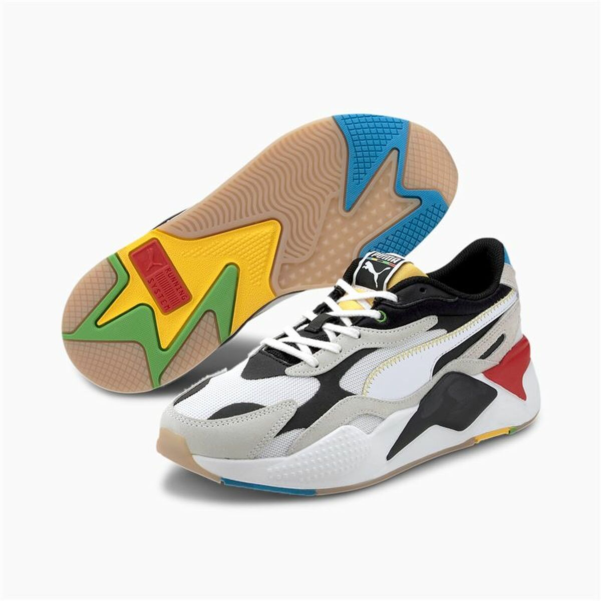 Casual Herensneakers Puma RS-X³ WH Wit