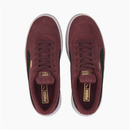 Dames casual sneakers Puma Sportswear Deva Suede Donkerrood