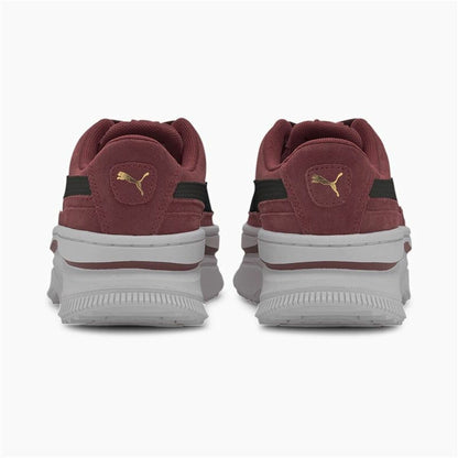 Dames casual sneakers Puma Sportswear Deva Suede Donkerrood