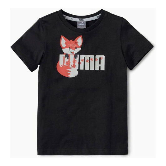 T-Shirt met Korte Mouwen voor kinderen Puma ANIMALS TEE 583348 01 37 27 Zwart