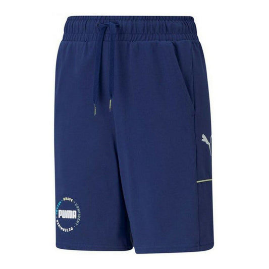 Kindertrainingspak Broek Puma Alpha Blauw Mannen