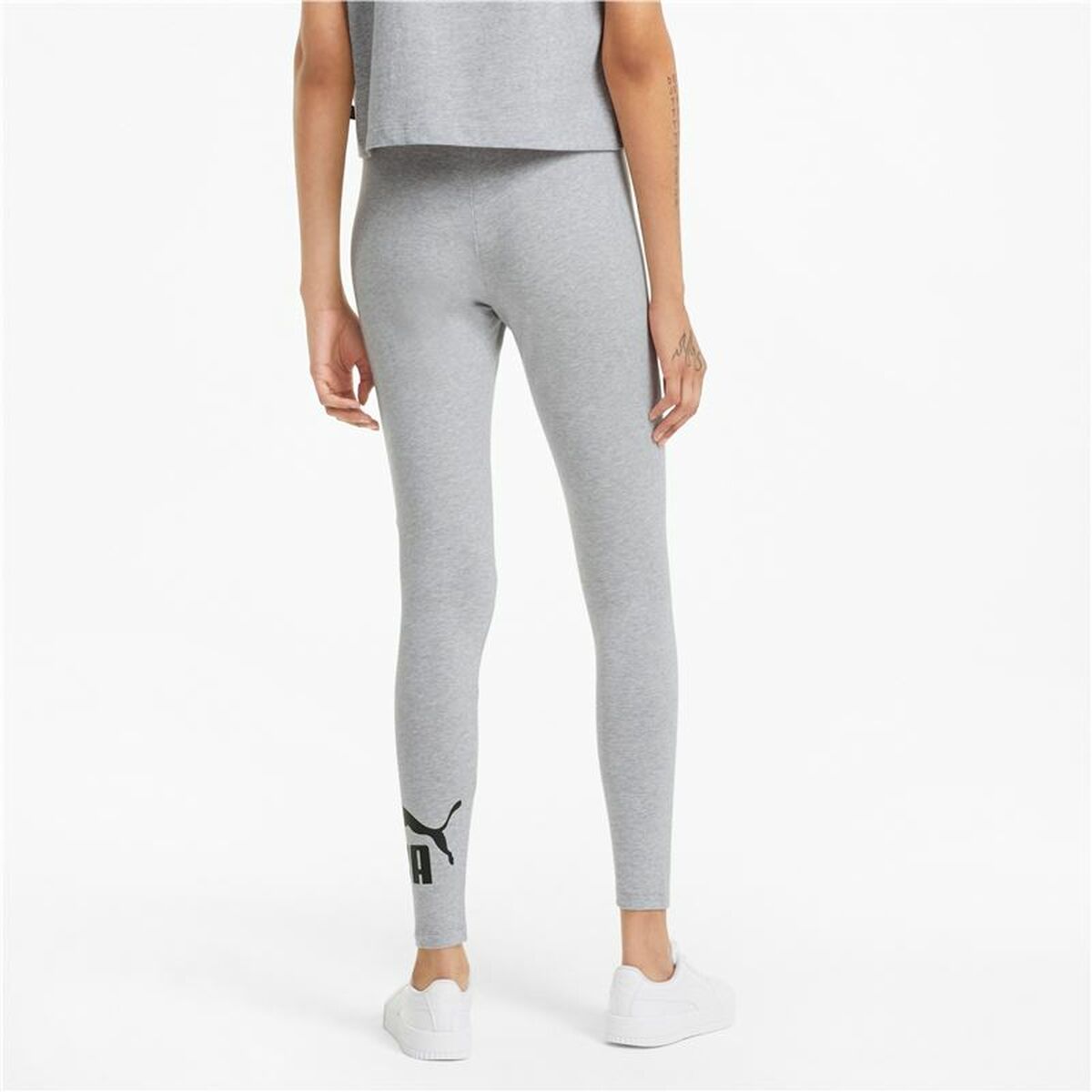 Sportleggings voor Dames Puma Essentials Logo Lichtgrijs