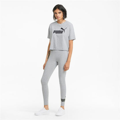 Sportleggings voor Dames Puma Essentials Logo Lichtgrijs