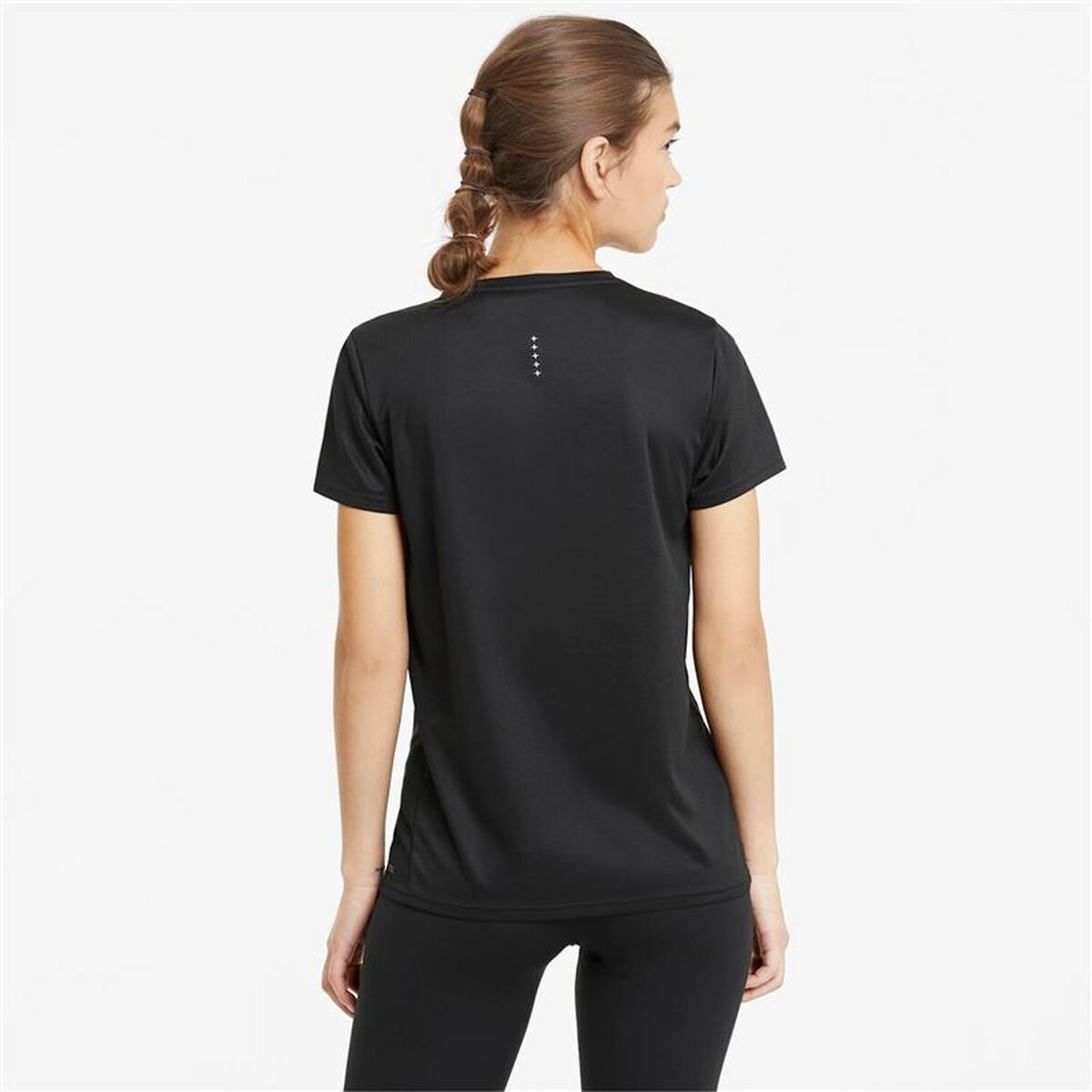 Dames-T-Shirt met Korte Mouwen Puma Run Favorite Zwart