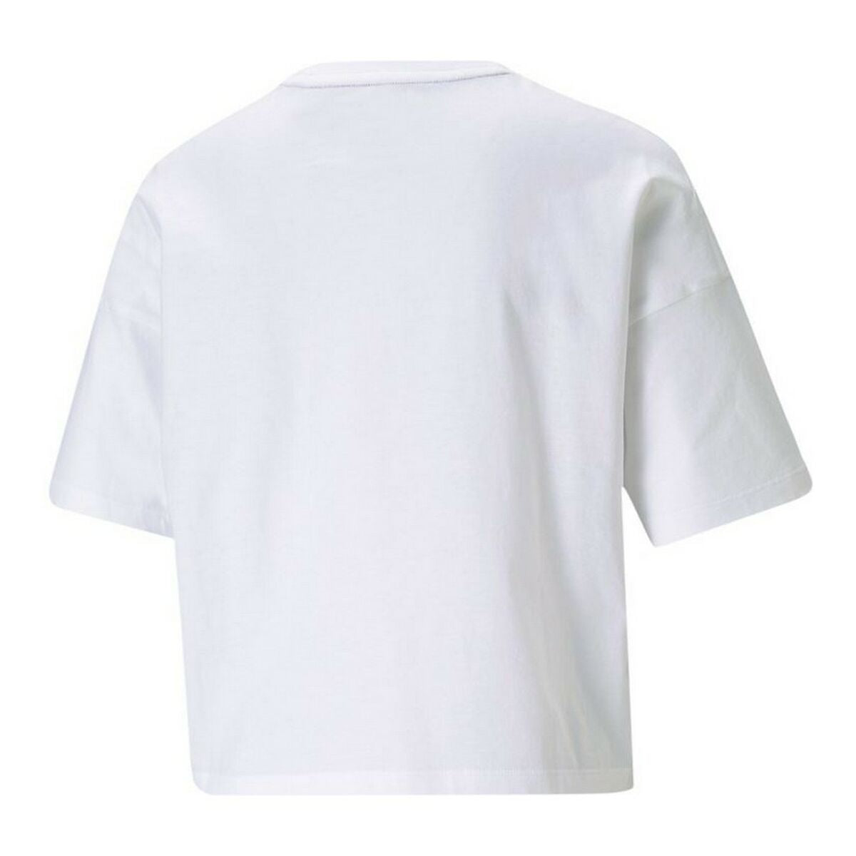 Dames-T-Shirt met Korte Mouwen Puma Essentials Wit