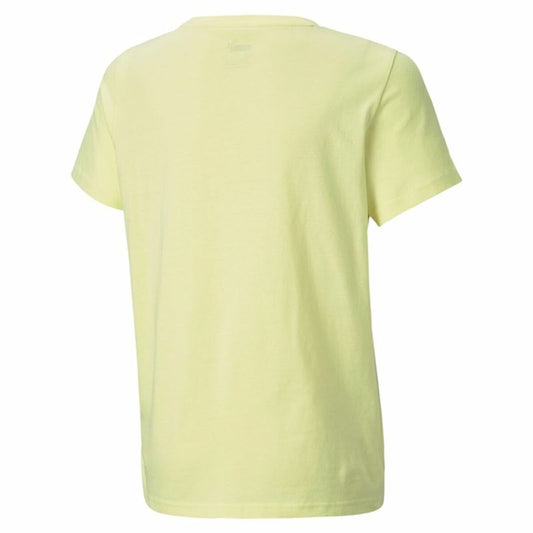 T-Shirt met Korte Mouwen voor kinderen Puma Alpha Graphic  Geel