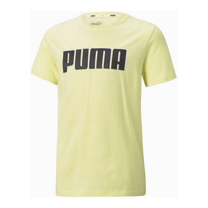 T-Shirt met Korte Mouwen voor kinderen Puma  Alpha Graphic Geel
