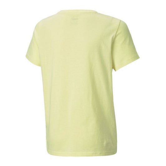 T-Shirt met Korte Mouwen voor kinderen Puma  Alpha Graphic Geel