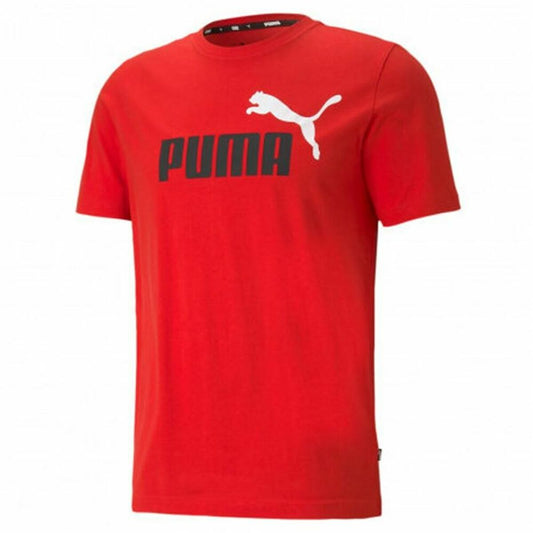 Heren-T-Shirt met Korte Mouwen Puma Essentials+ Rood