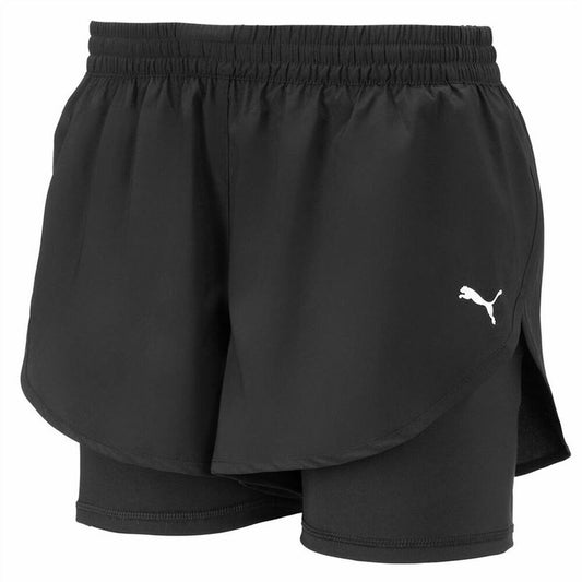 Sportbroek Puma 2 in 1 Zwart Vrouw