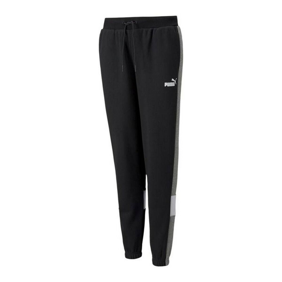 Lange sportbroek Puma Essential+ Colorblock Zwart Mannen