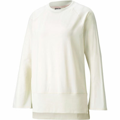 Damessweater zonder Capuchon Puma Studio Yogini LT Bell Wit
