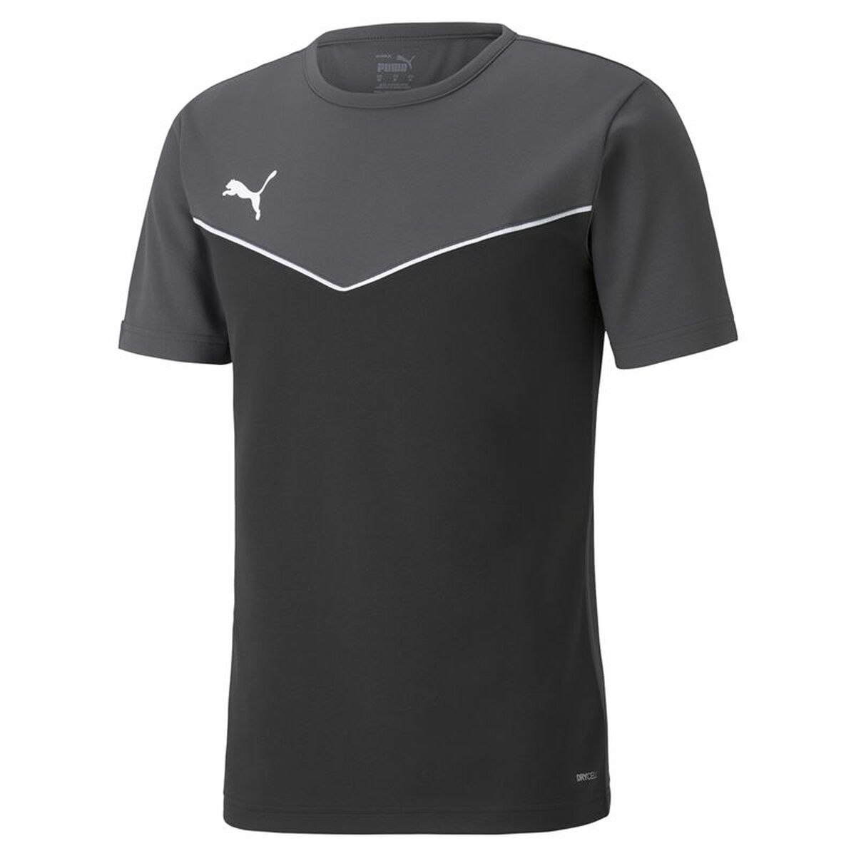 Heren-T-Shirt met Korte Mouwen Puma individualRISE Zwart Grijs