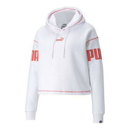 Dameshoodie Puma Power Hoodie Fl Wit
