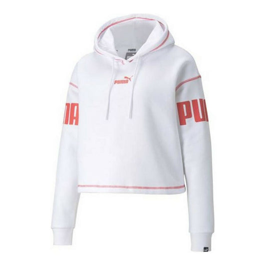 Dameshoodie Puma Power Hoodie Fl Wit