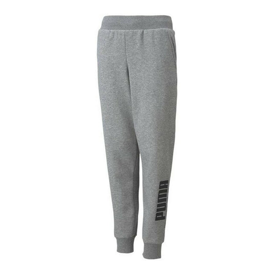 Kindertrainingspak Broek Puma Power Logo Grijs