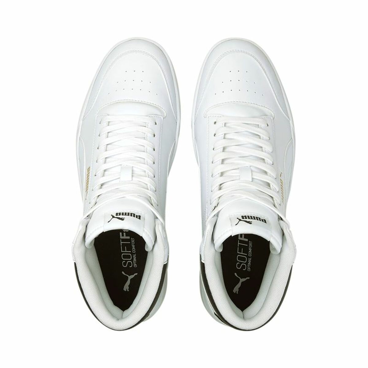 Uniseks Casual Sneakers Puma Shuffle Mid Wit