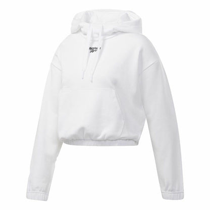Dameshoodie Reebok Sportswear Cropped Wit