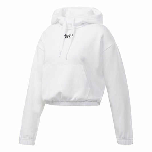 Dameshoodie Reebok Sportswear Cropped Wit