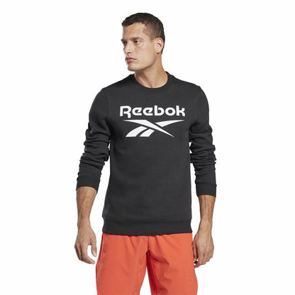 Herensweater zonder Capuchon Reebok Identity Zwart