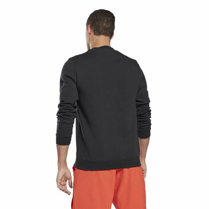 Herensweater zonder Capuchon Reebok Identity Zwart