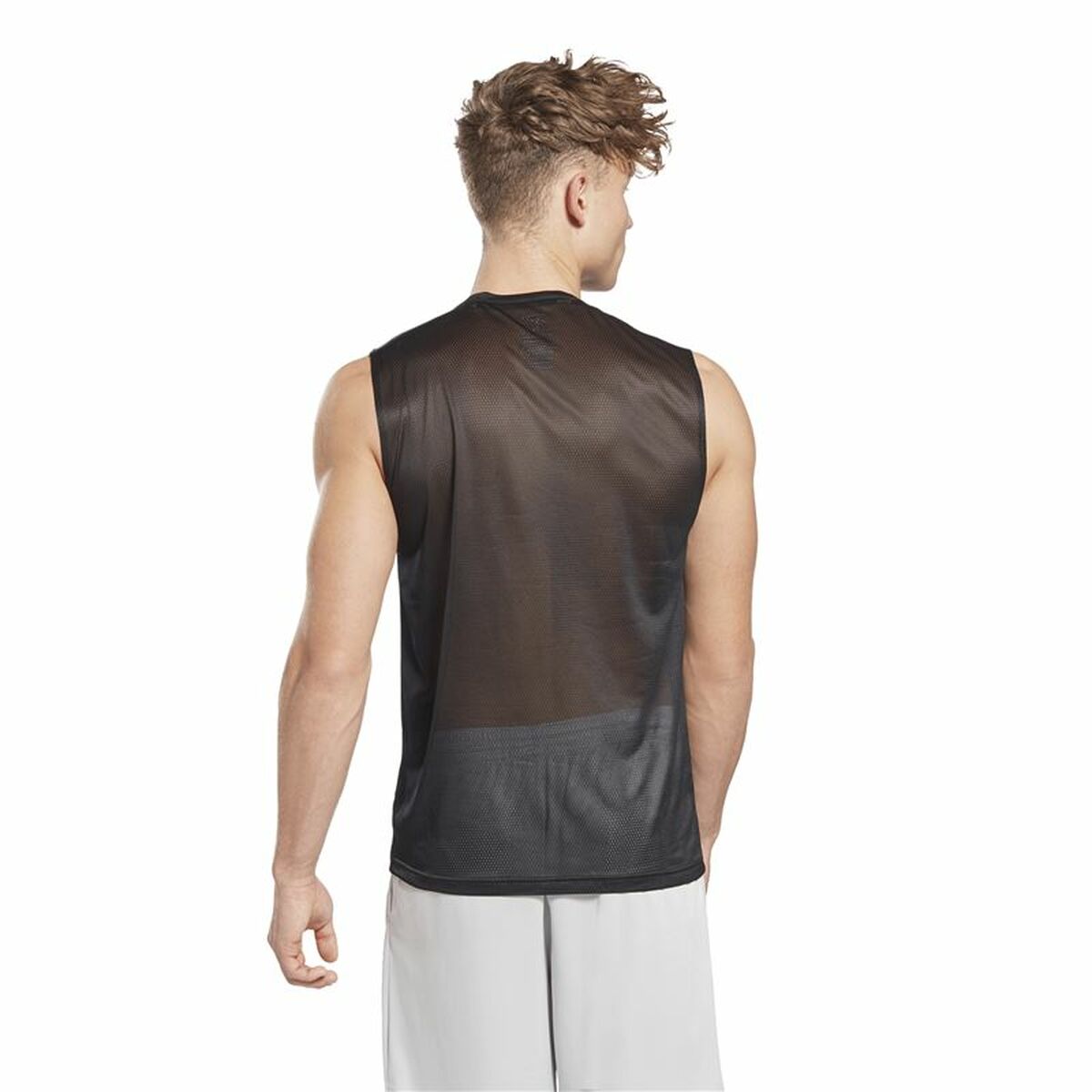 Heren Mouwloos T-shirt Reebok Workout Ready Tech Zwart