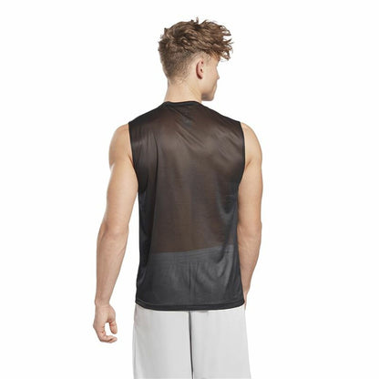 Heren Mouwloos T-shirt Reebok Workout Ready Tech Zwart