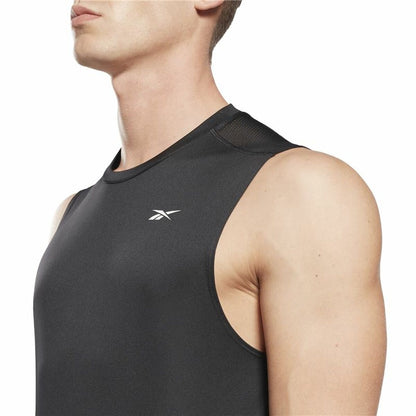 Heren Mouwloos T-shirt Reebok Workout Ready Tech Zwart