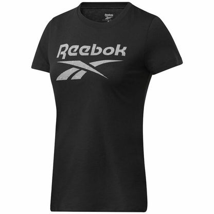 Dames-T-Shirt met Korte Mouwen Reebok Workout Ready Supremium Zwart