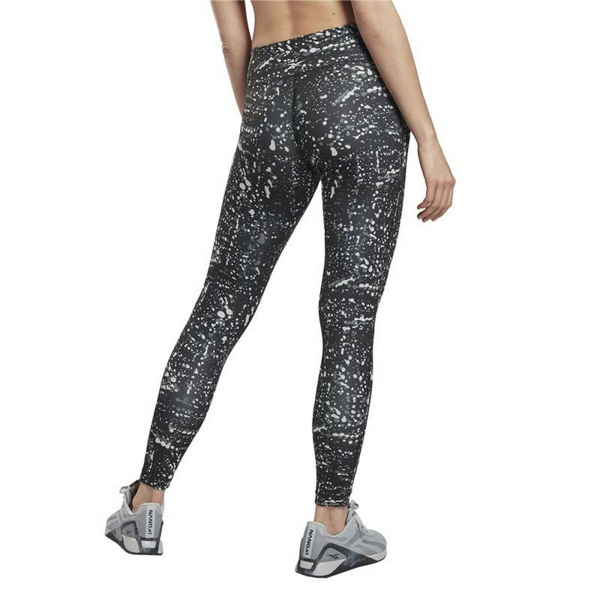 Sportleggings Reebok Workout Ready Printed Zwart