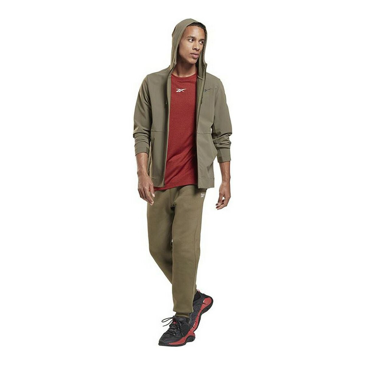 Lange sportbroek Reebok Identity Mannen Olijf