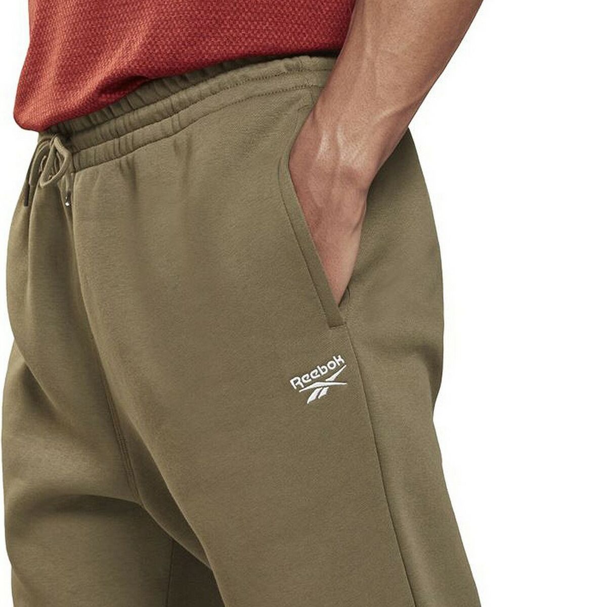 Lange sportbroek Reebok Identity Mannen Olijf