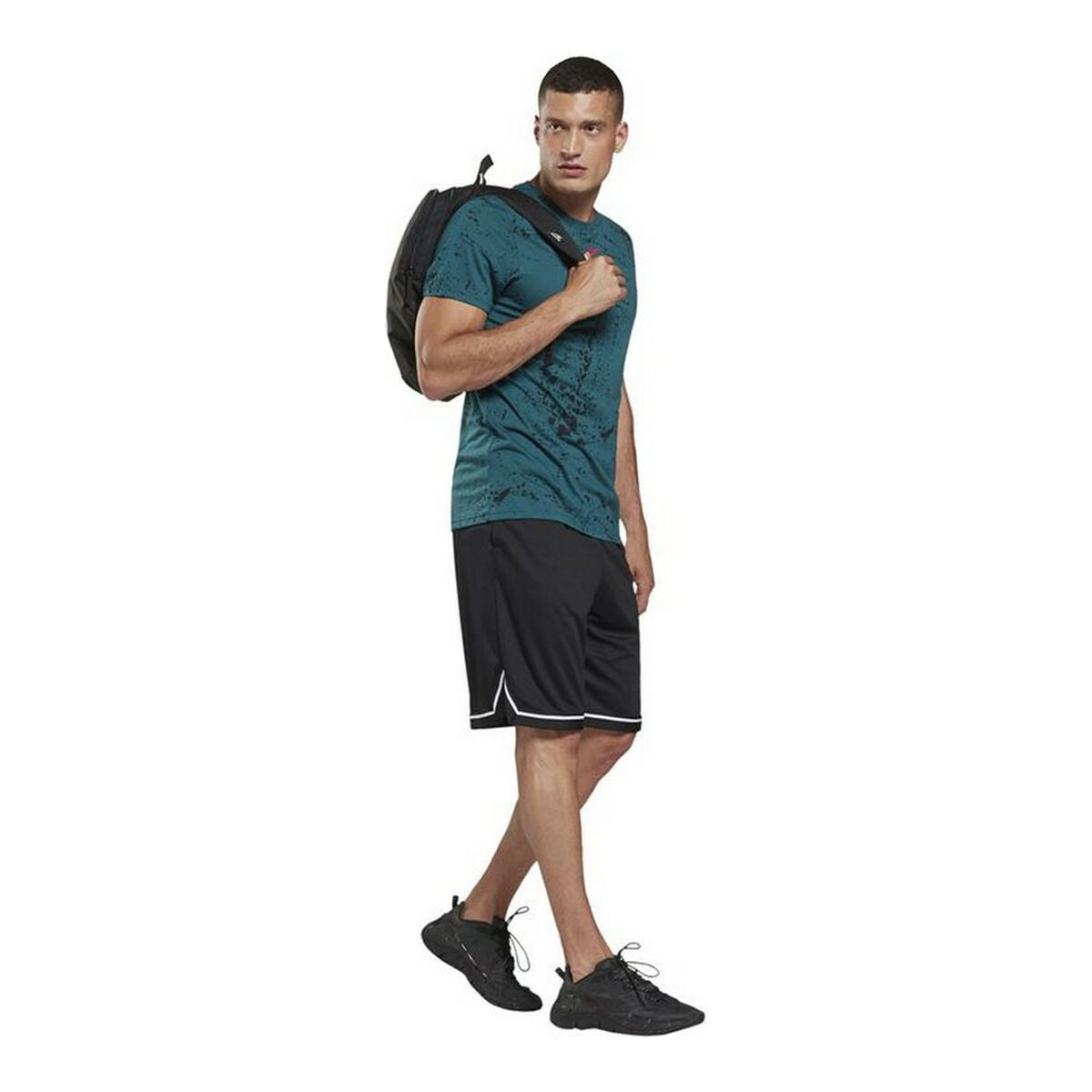 Sport T-shirt Korte Mouwen Reebok Workout Ready Donker grijs