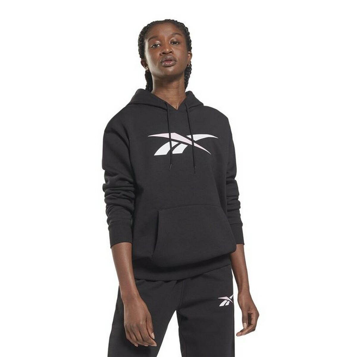 Dameshoodie Reebok Essentials Vector Zwart