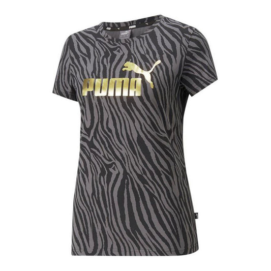 Shirt Puma Essentials Tiger AOP Grijs Zwart