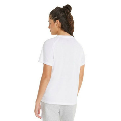 Dames-T-Shirt met Korte Mouwen Puma Evostripe Wit