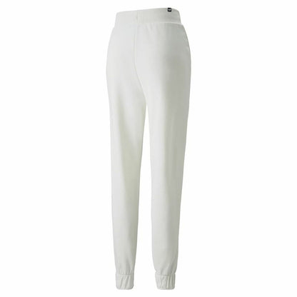 Lange sportbroek Puma Embroidery High Berg Wit Vrouw
