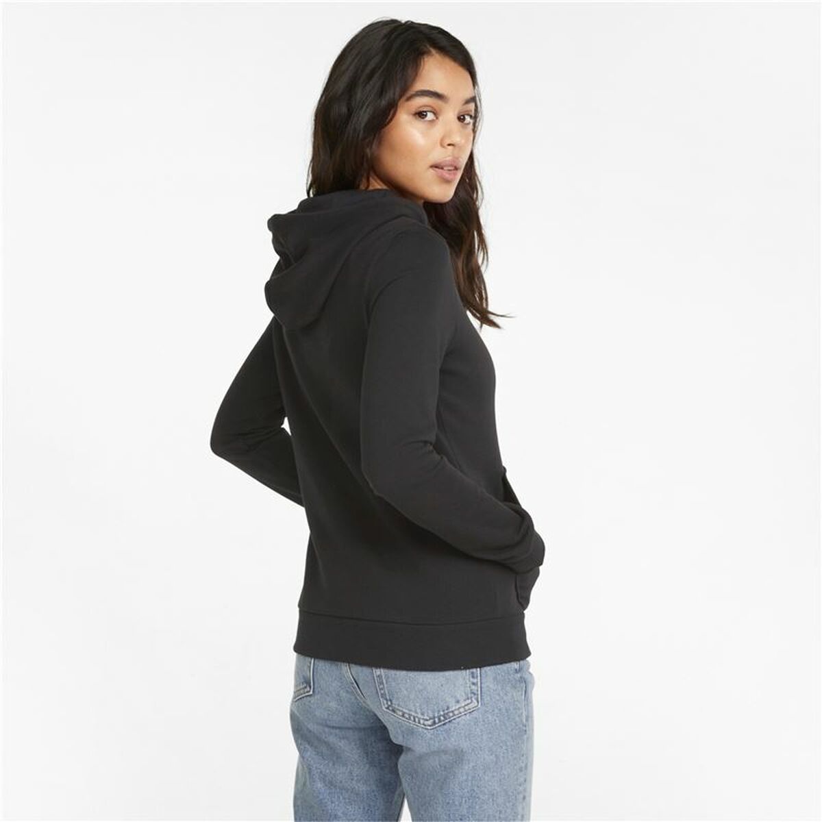 Dameshoodie Puma Essentials+ Embroidery Zwart