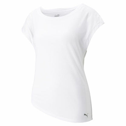 Dames-T-Shirt met Korte Mouwen Puma Studio Foundation Wit