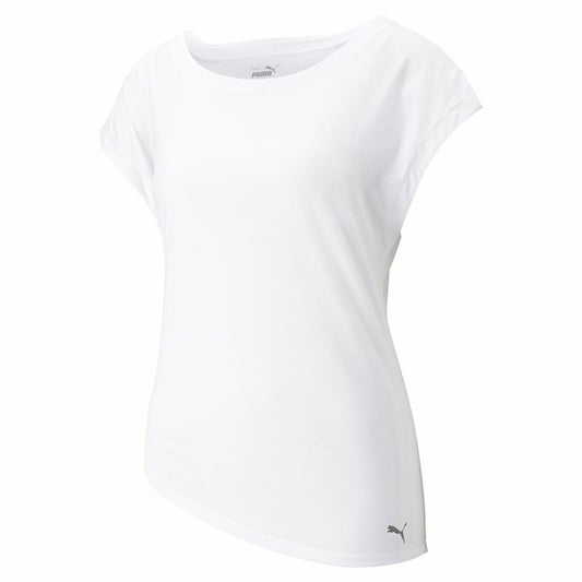 Dames-T-Shirt met Korte Mouwen Puma Studio Foundation Wit