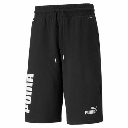 Broeken voor Volwassenen Puma Power Colorblock 11" Zwart Mannen