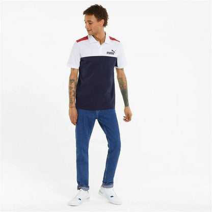 Heren-T-Shirt met Korte Mouwen Puma Essentials+ Block M