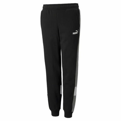 Kindertrainingspak Broek Puma Essentials+ Colorblock Zwart Kinderen