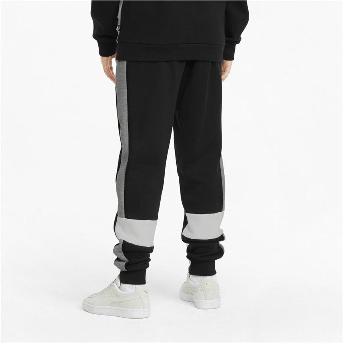 Kindertrainingspak Broek Puma Essentials+ Colorblock Zwart Kinderen